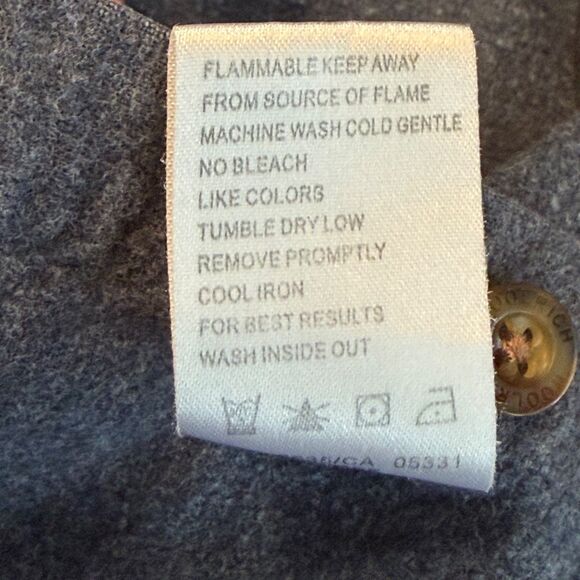 Woolrich Button Down Shirt Mens L Midnight Blue Heather Long Sleeve Pocket - Picture 5 of 13